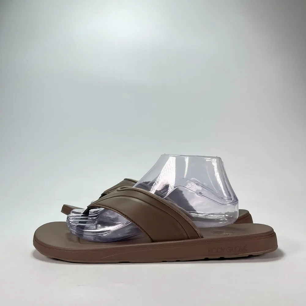 Body Glove Brown Cushioned Comfort Thong Flip Flop Sandals 1967238 Men's Size 10